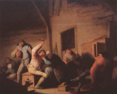 Ostade, Adriaen van Peasants Carousing in a Tavern (mk08) oil painting picture